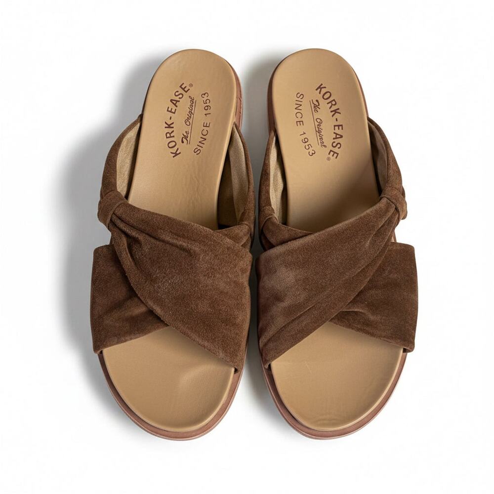 Kork-Ease brown suede Zel sandals, size 8, BRAND NEW!